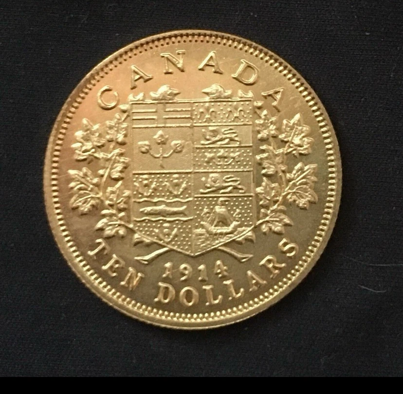 Canada 1914 Ten Dollars Gold Coin - photo 2