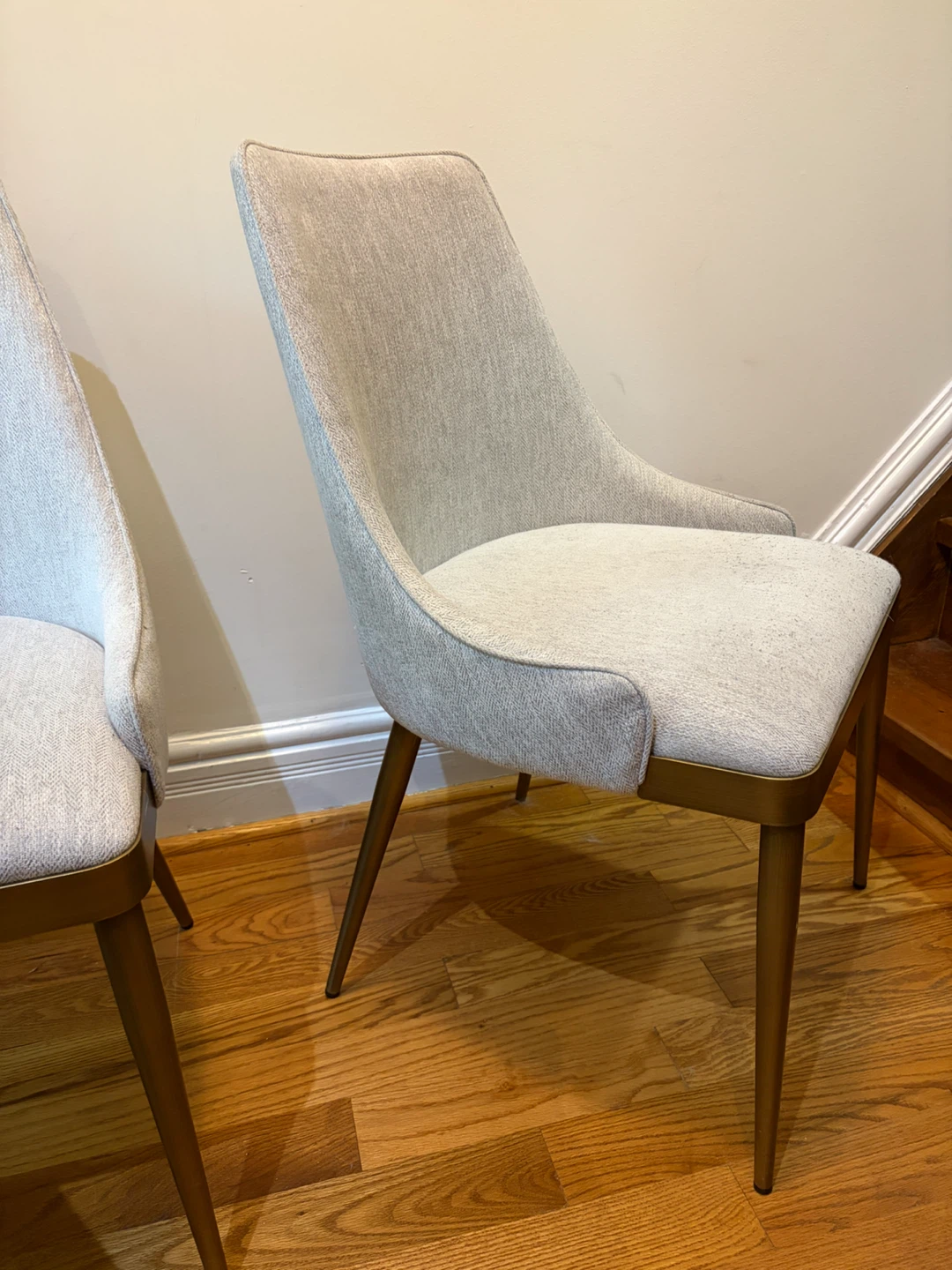 Set of 4 Upholstered Dining Chairs - photo 2