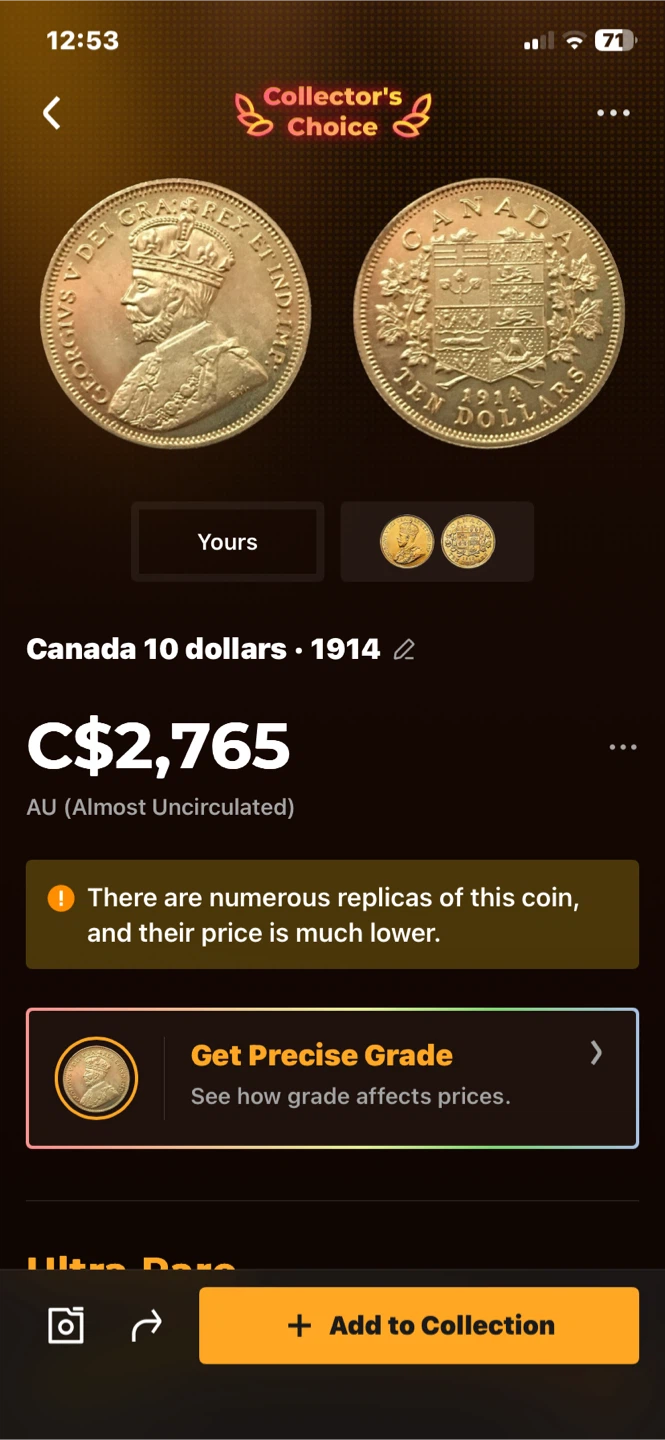 Canada 1914 Ten Dollars Gold Coin - photo 5