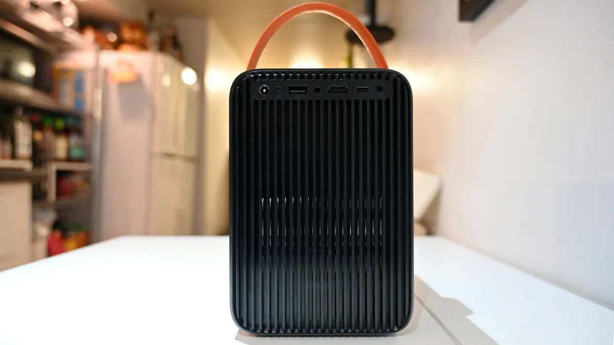 Jireno Portable Mini Projector with Remote and Case - photo 3