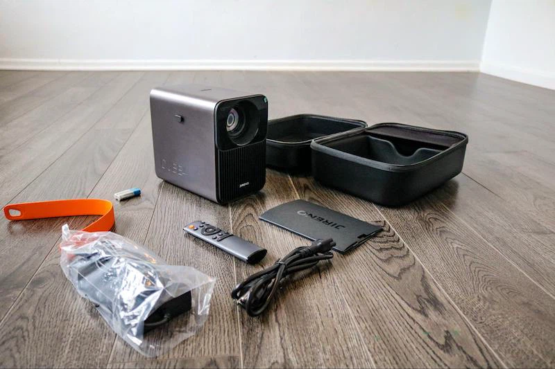 Jireno Portable Mini Projector with Remote and Case - photo 4