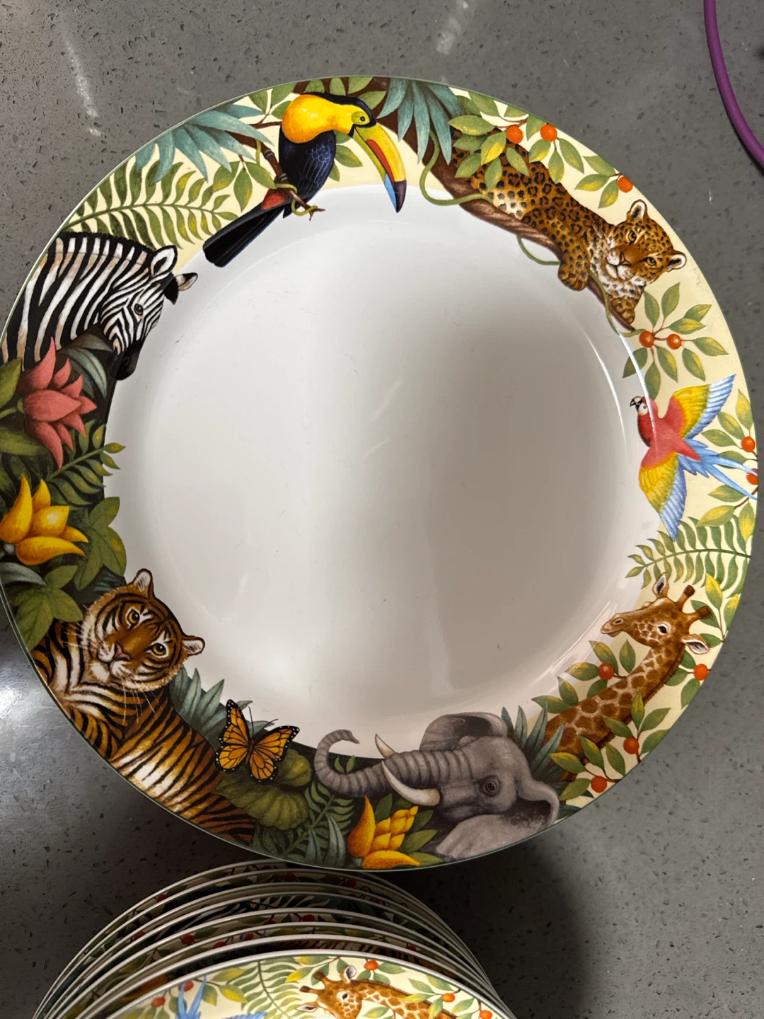 Oneida Jungle Animals Plates and Bowls Set (8) - photo 2