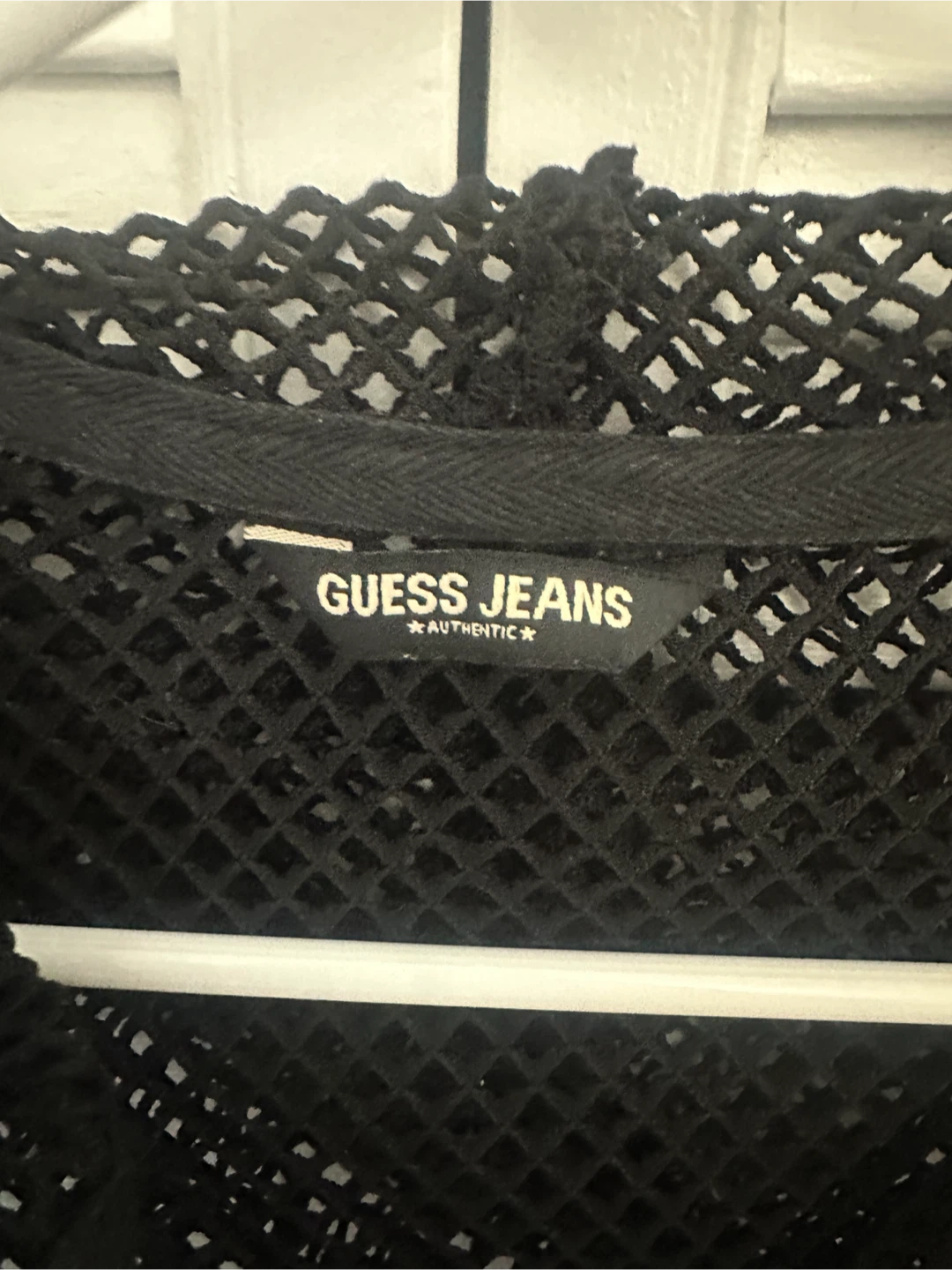 y2k GUESS JEANS Black Mesh Zip Up - photo 4