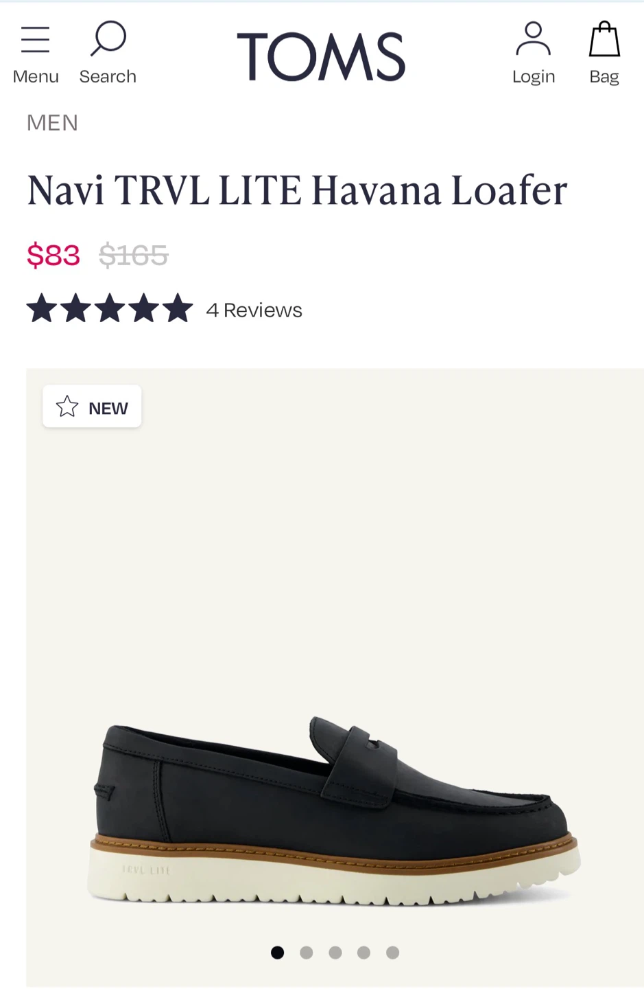 TOMS Navi TRVL LITE Havana Loafer
