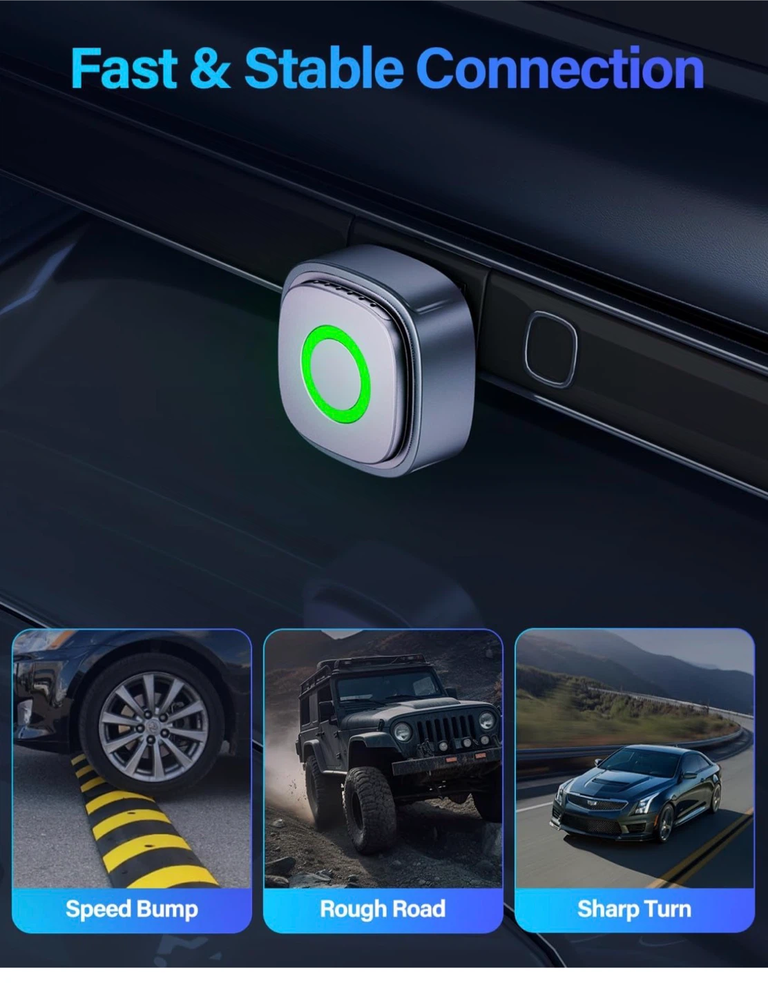 Ultra-Mini Wireless CarPlay Adapter A9 Chip 5.8GHz Wi-Fi - photo 5