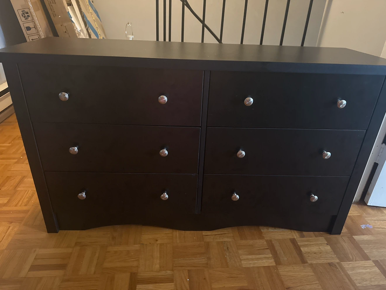 Dark Brown 6-Drawer Dresser