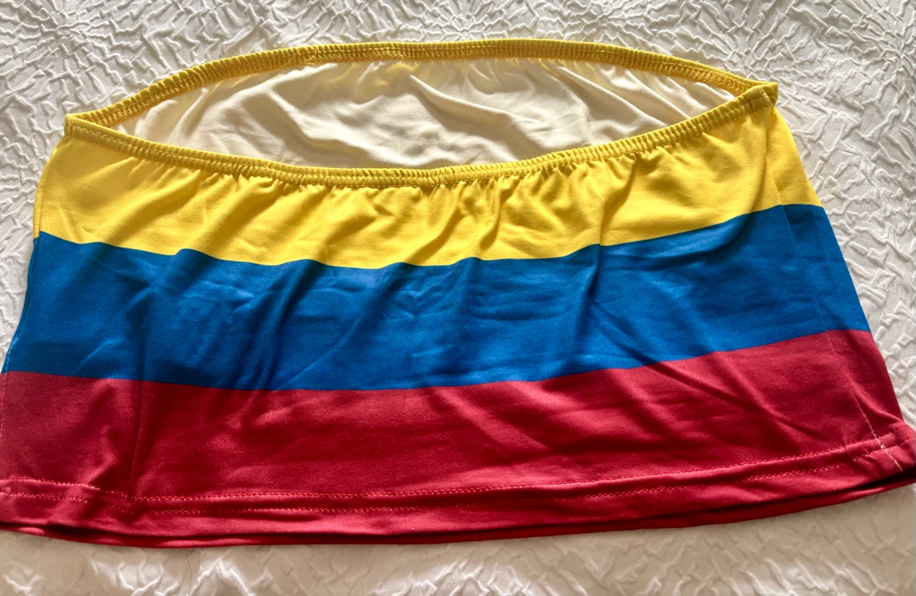 Colombian Flag Tube Top - Size XL - photo 3