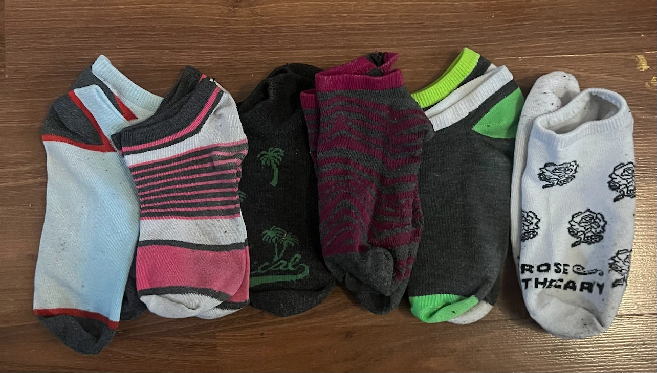 Assorted Low-Cut Socks - 6 Pairs