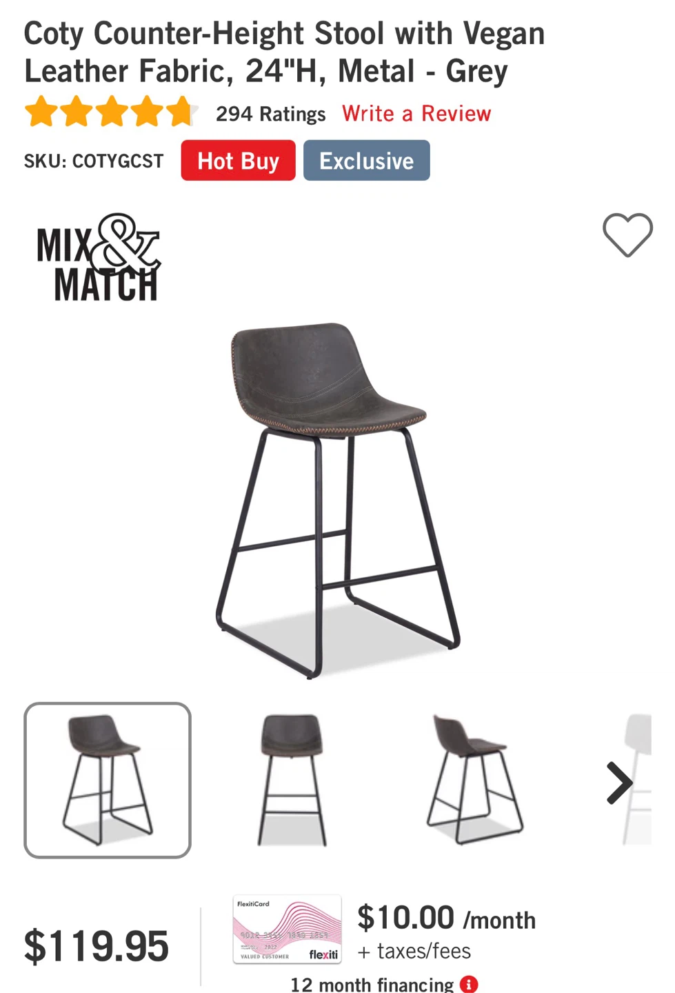 Coty Counter-Height Stools (Set of 2)