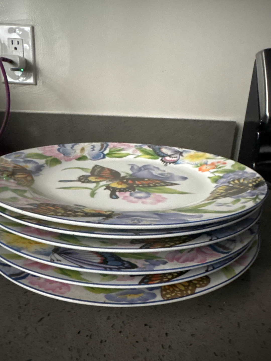 American Atelier Butterfly Plates (Set of 6) - photo 3