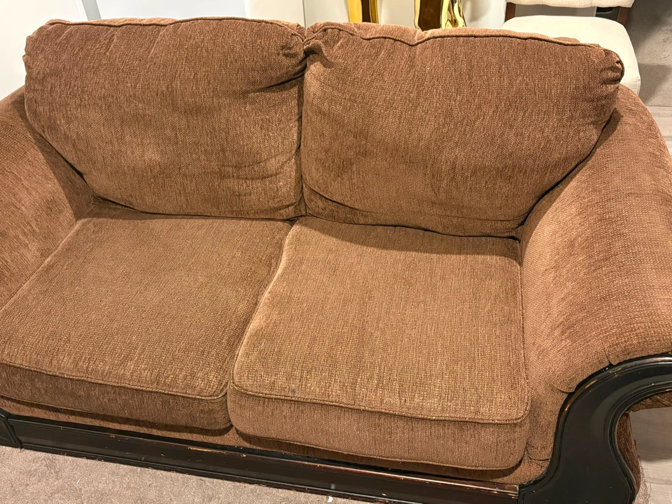 Brown Loveseat Couch