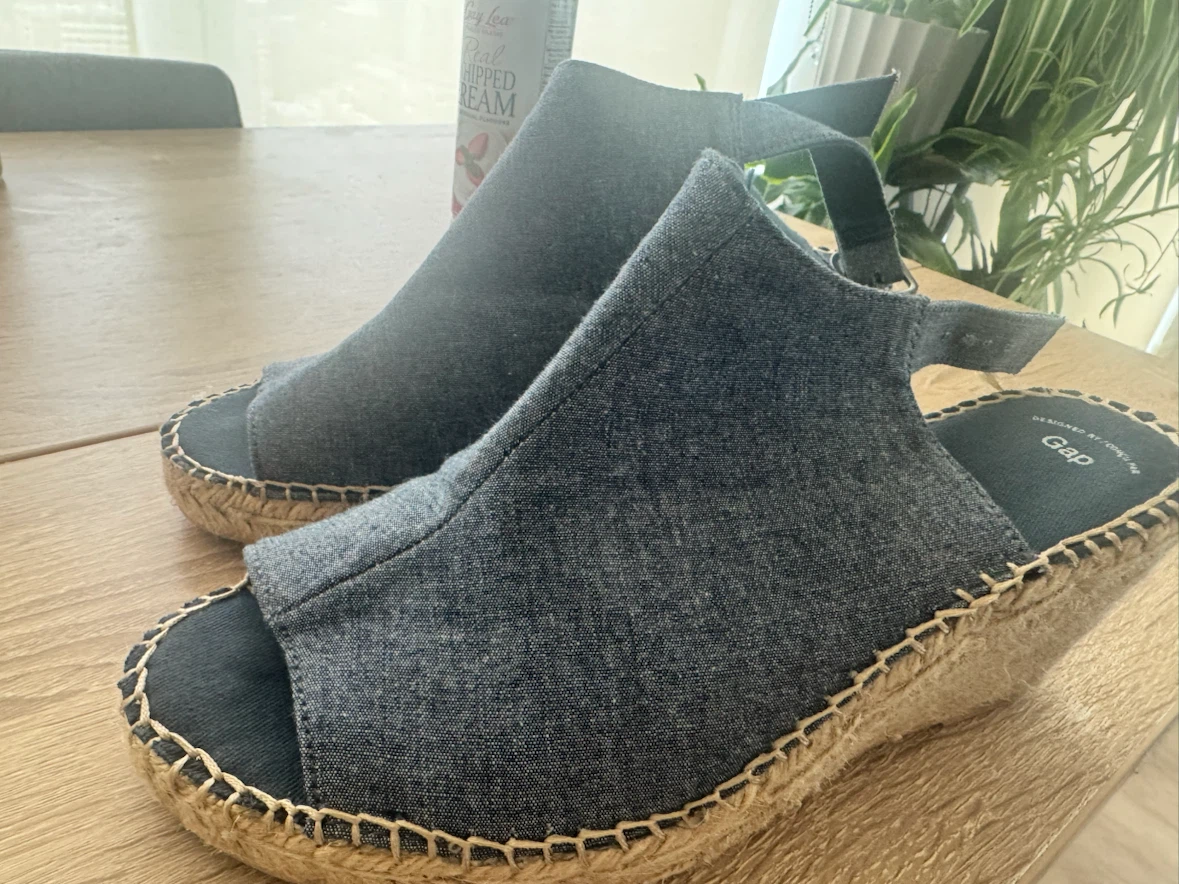 Gap Women's Denim Wedge Espadrille Sandals