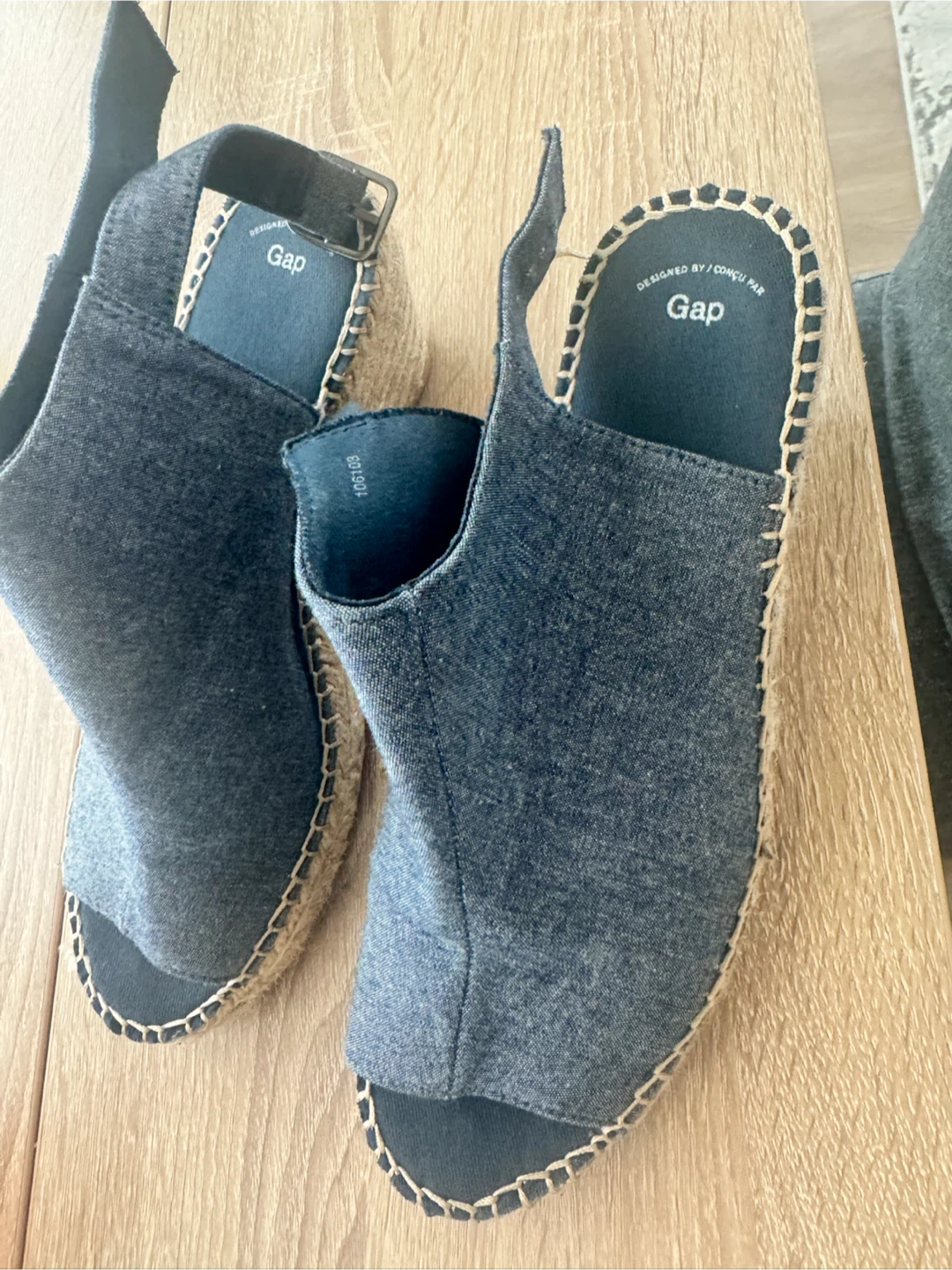 Gap Women's Denim Wedge Espadrille Sandals - photo 2