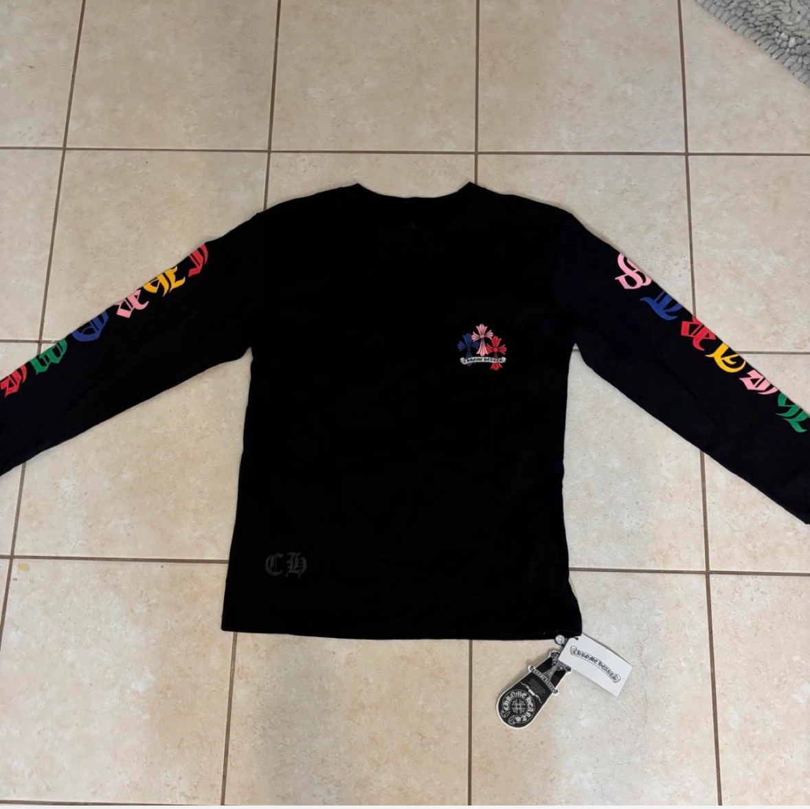 Chrome Hearts Long Sleeve T-Shirt Black Size S