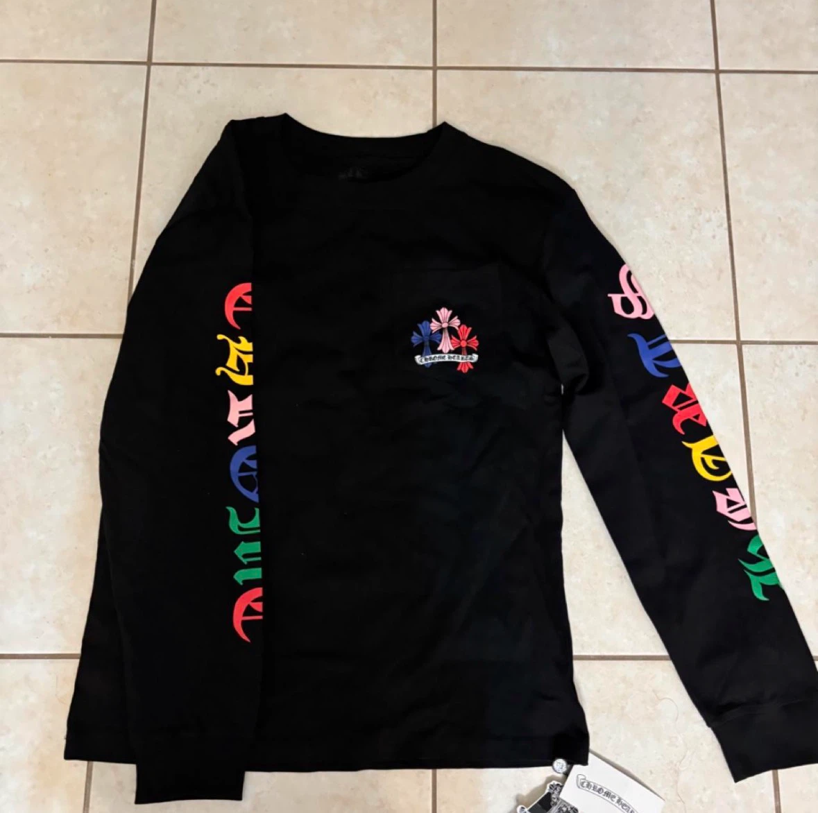 Chrome Hearts Long Sleeve T-Shirt Black Size S - photo 2
