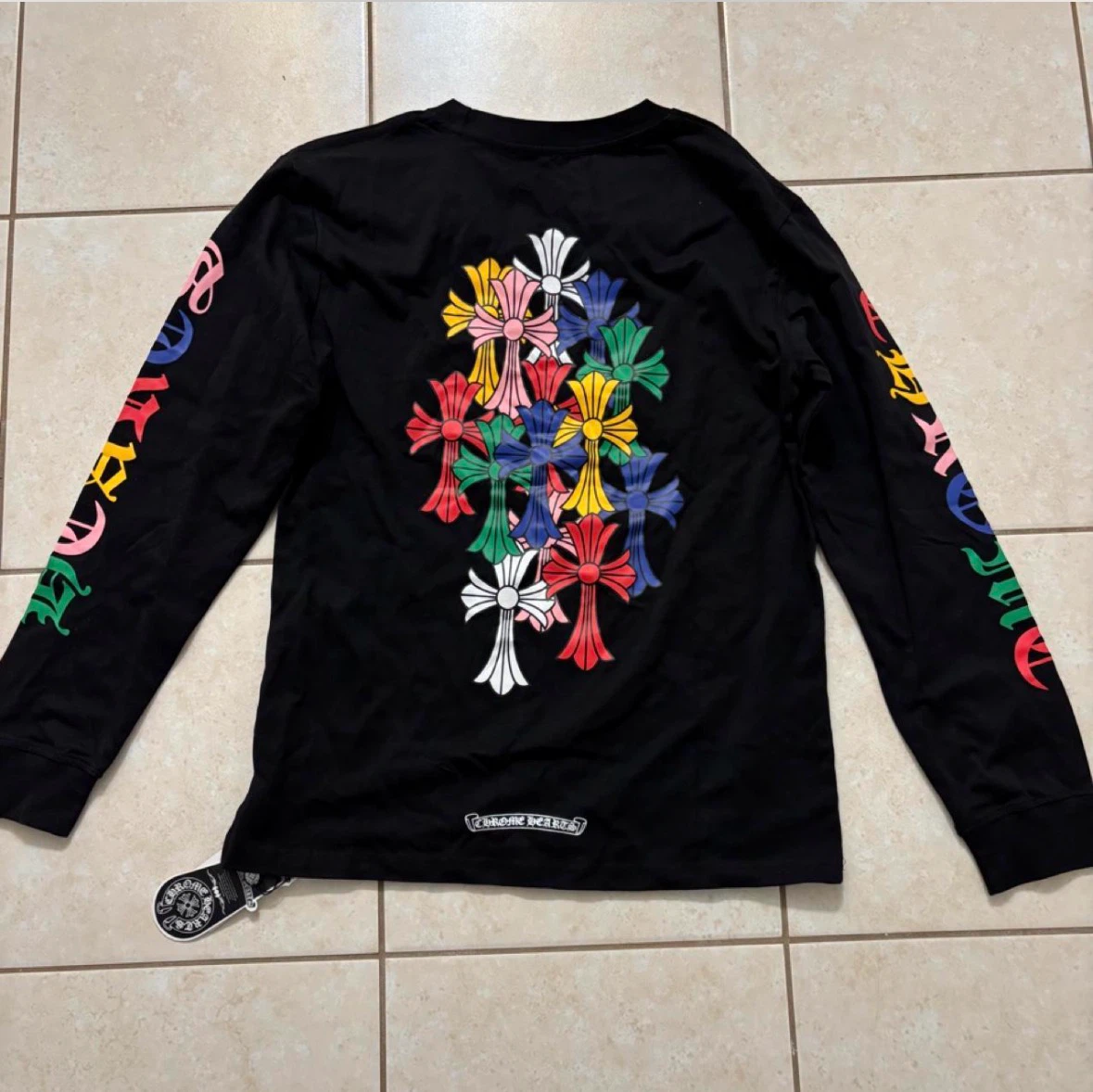 Chrome Hearts Long Sleeve T-Shirt Black Size S - photo 3