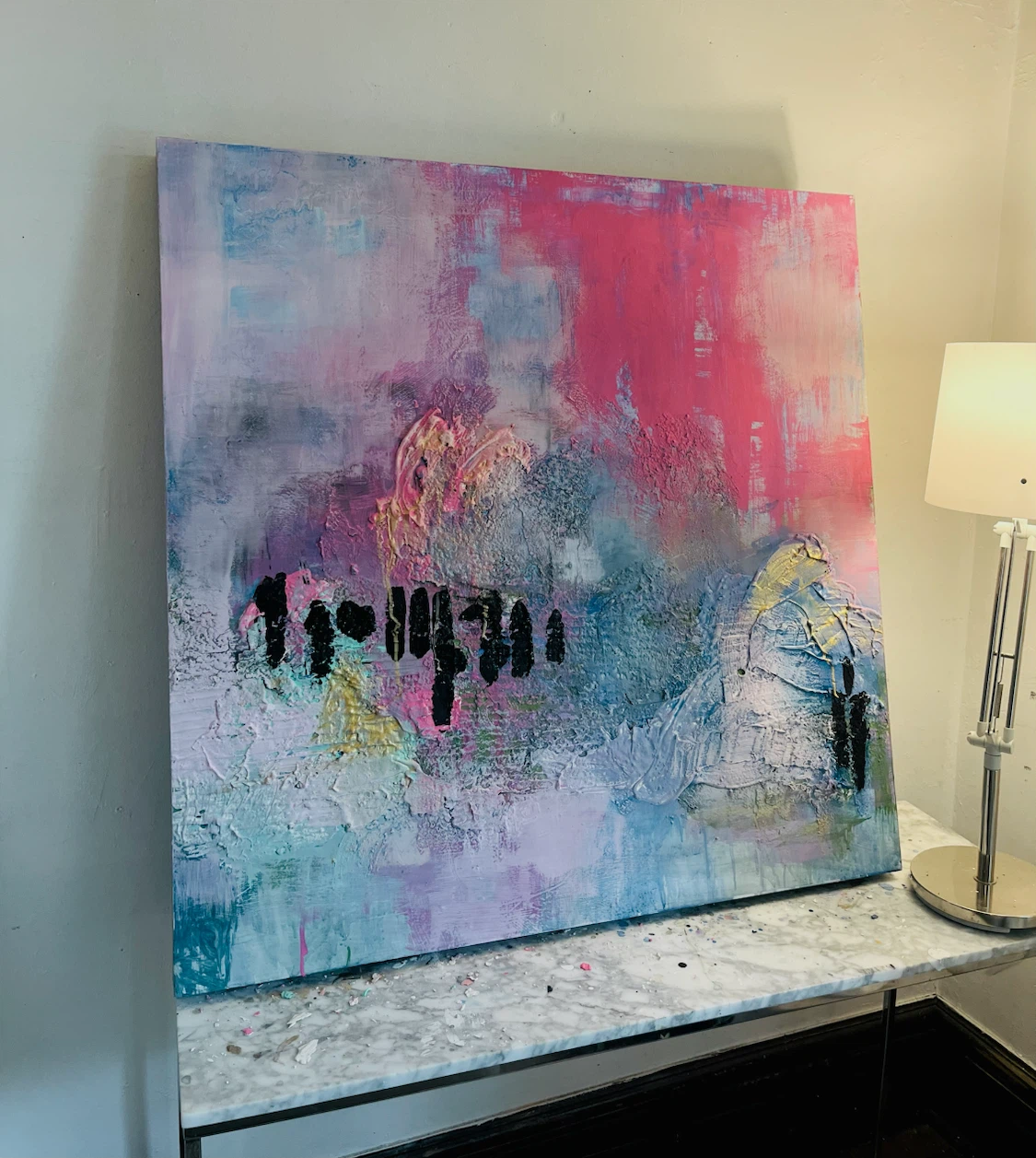 Abstract Art Painting “Bright Walks” 42x41