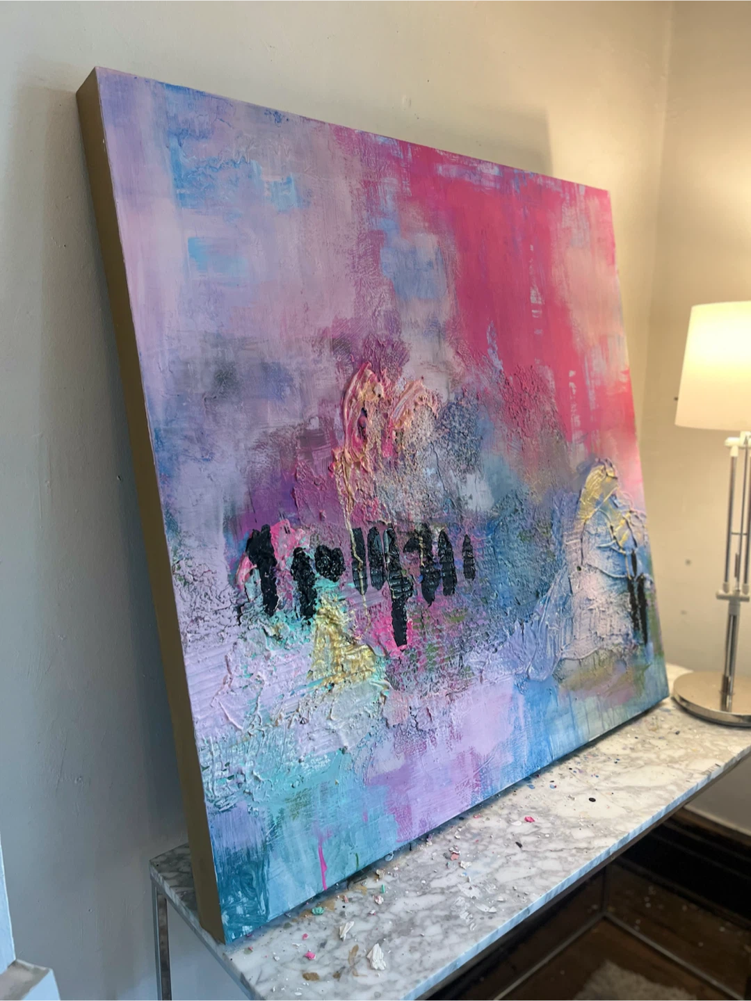 Abstract Art Painting “Bright Walks” 42x41 - photo 2