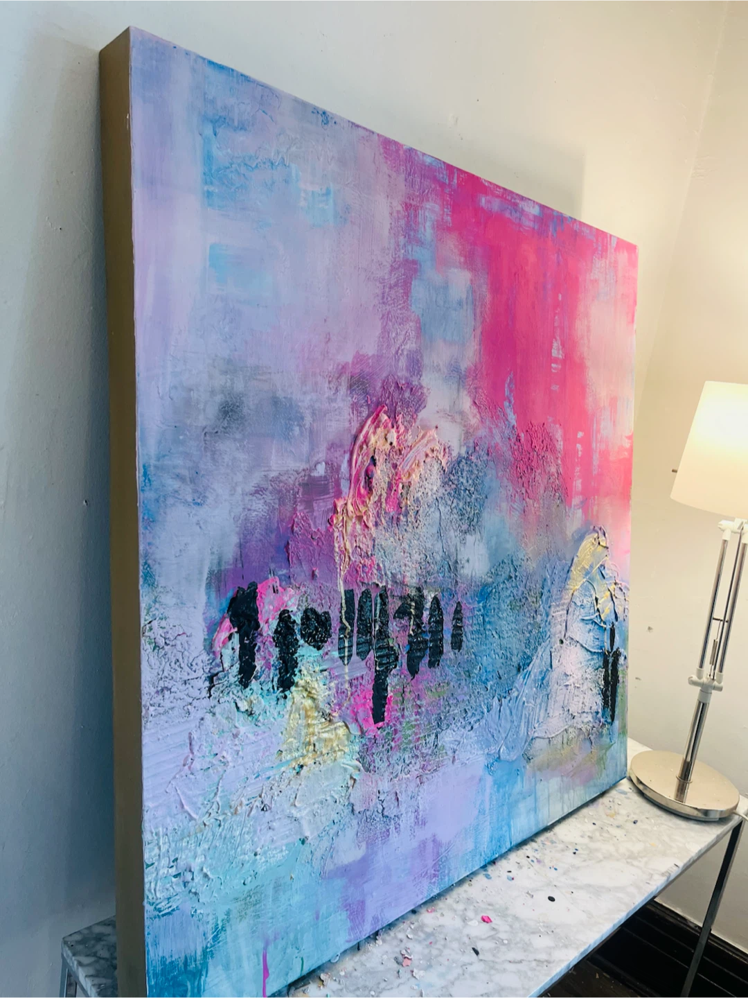 Abstract Art Painting “Bright Walks” 42x41 - photo 3