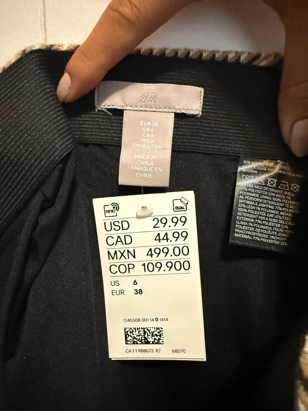 H&M Plaid Mini Skirt - Size 6 - photo 2