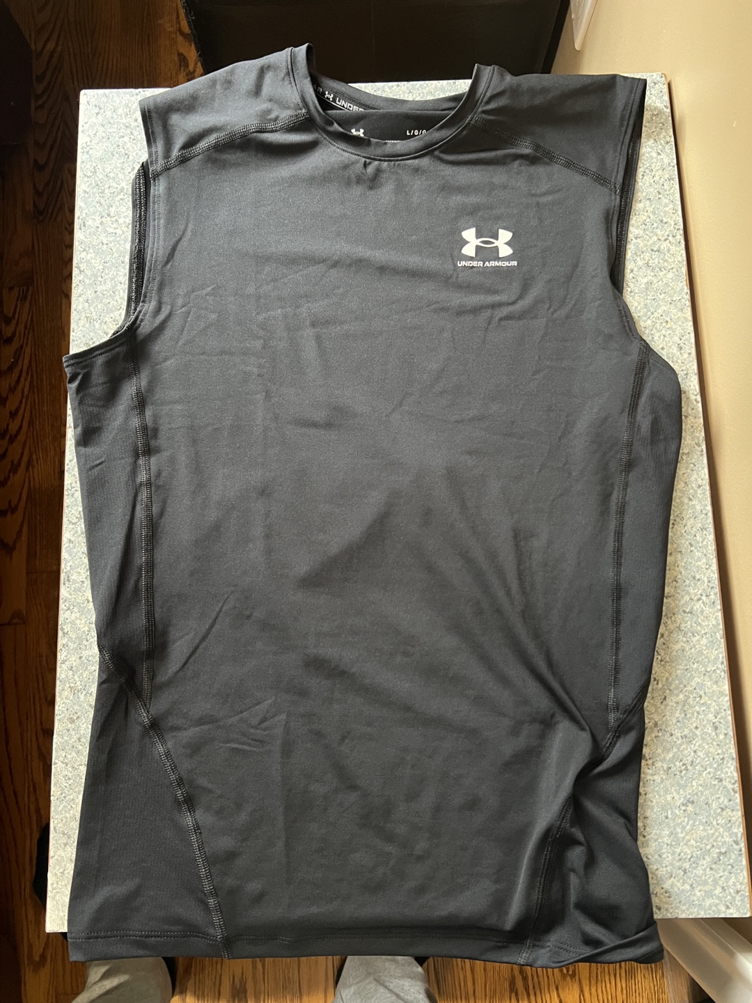 Under Armour compression Tank Top- Black, Large