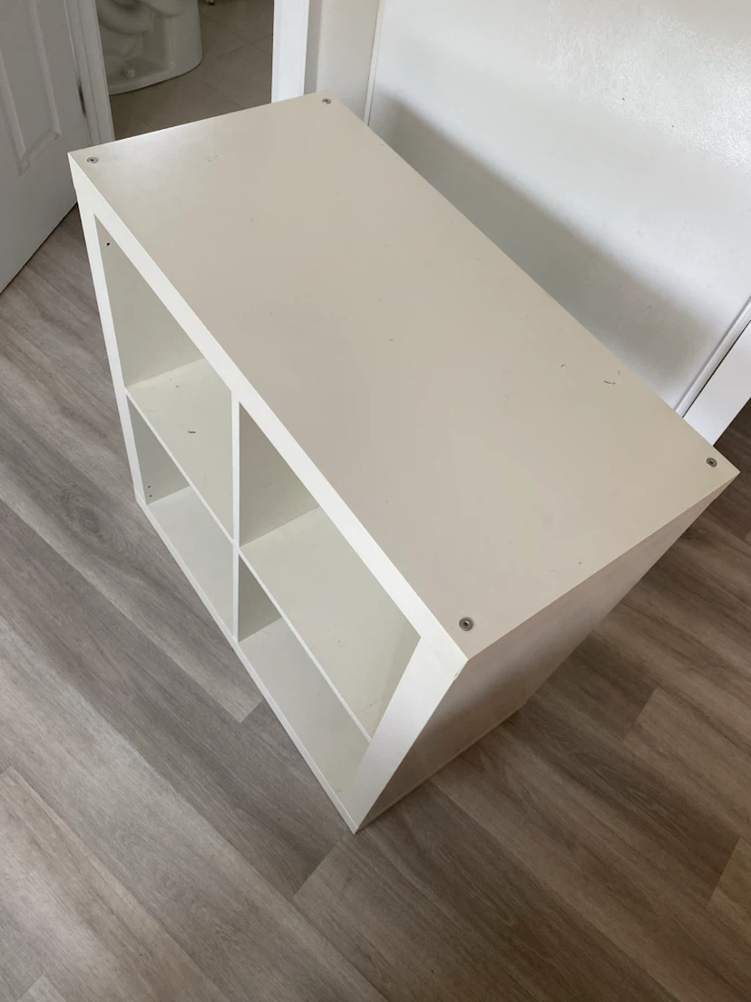 White Ikea Storage Shelf