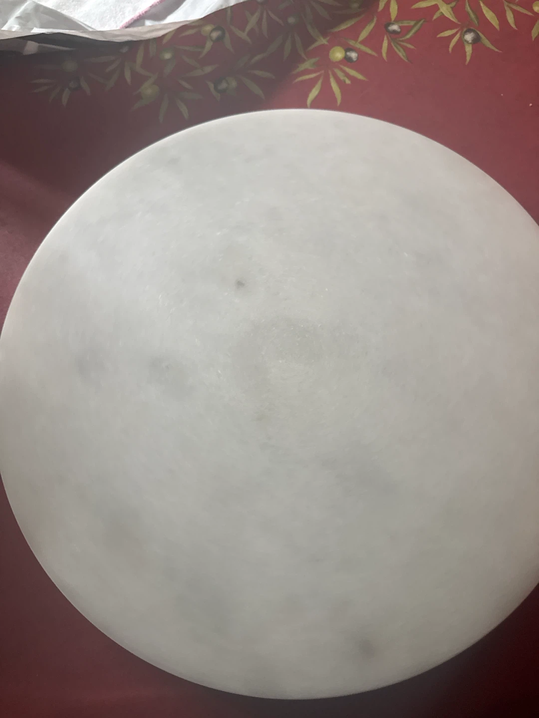 Round Marble Pastry Board / Rolling Pin - photo 2