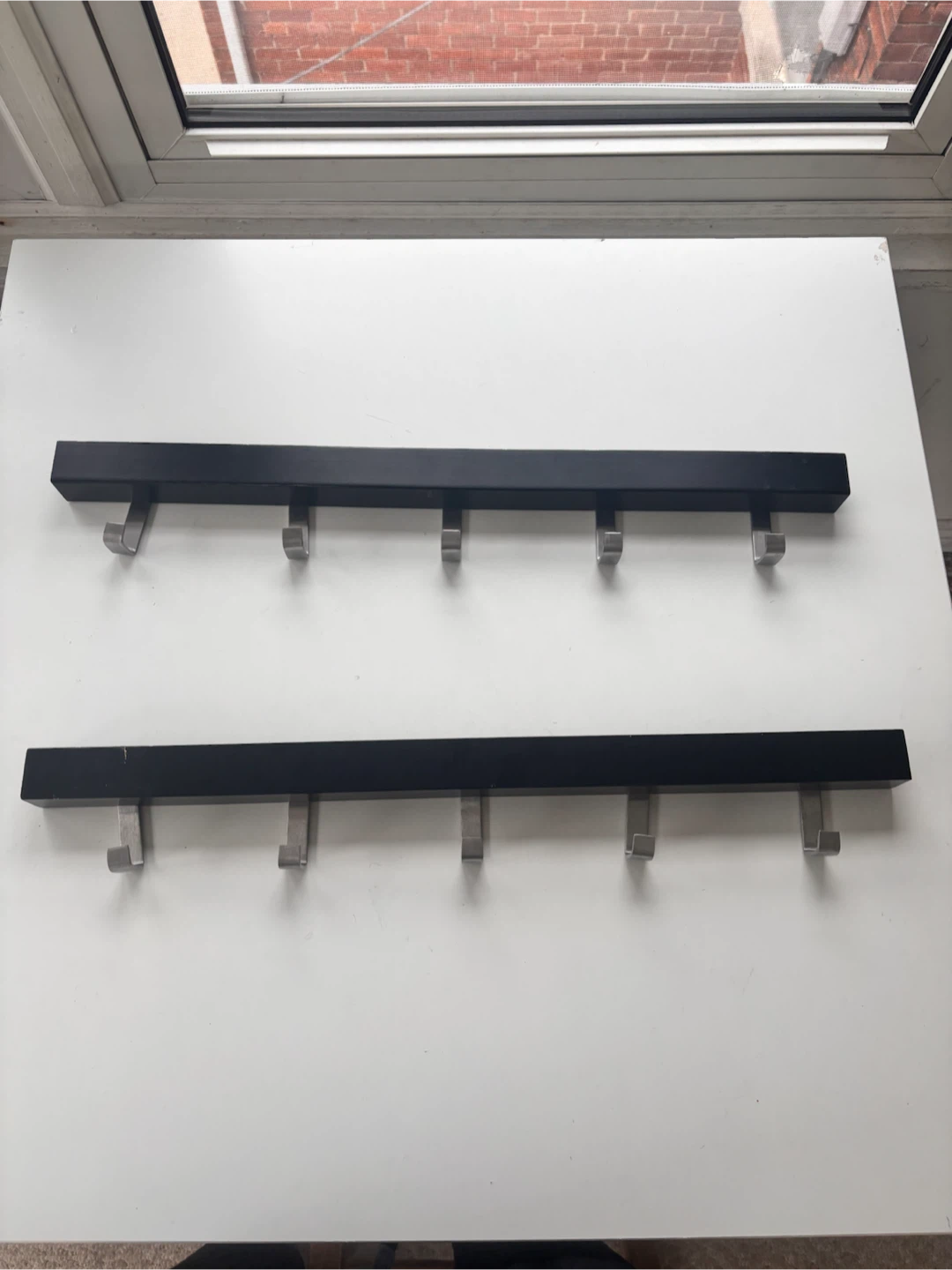 2 IKEA Wall Mounted Coat Hooks - Set of 2
