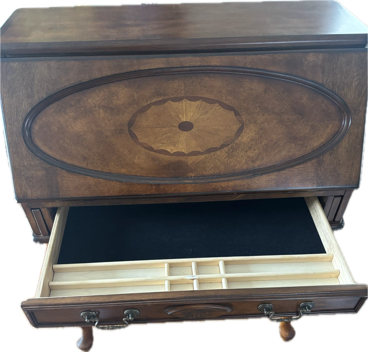 Wooden Secretary Desk with Drawers - photo 3