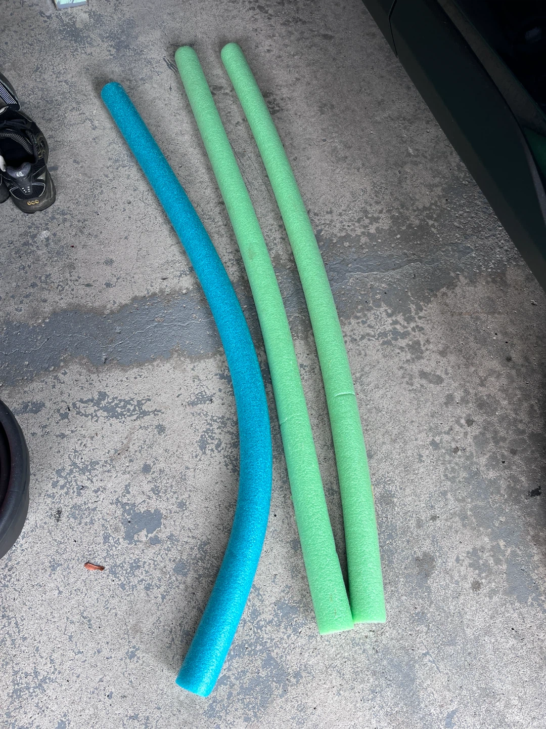 3 Pool Noodles - Blue and Green