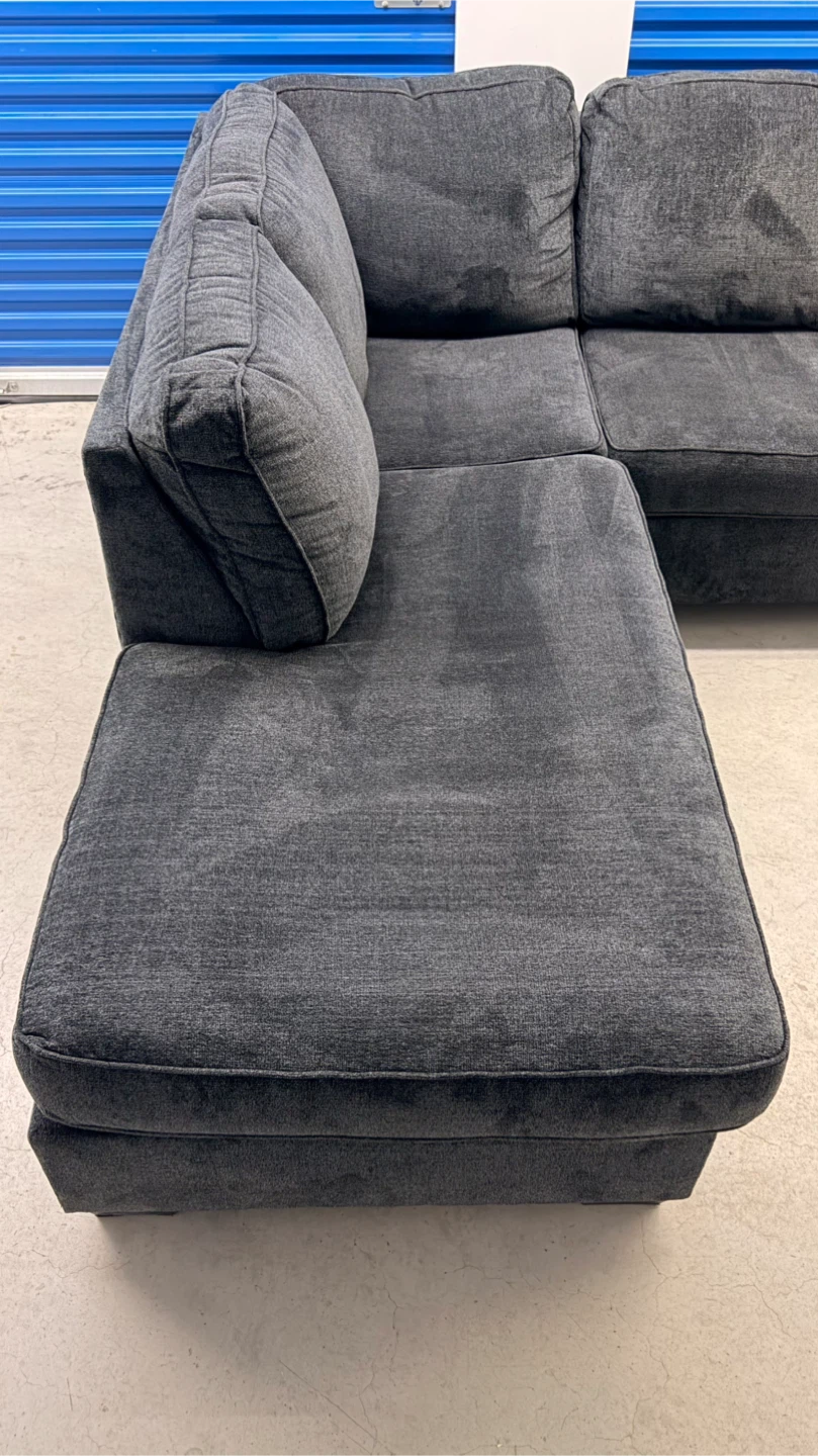 Dark Grey Sectional Sofa - photo 4