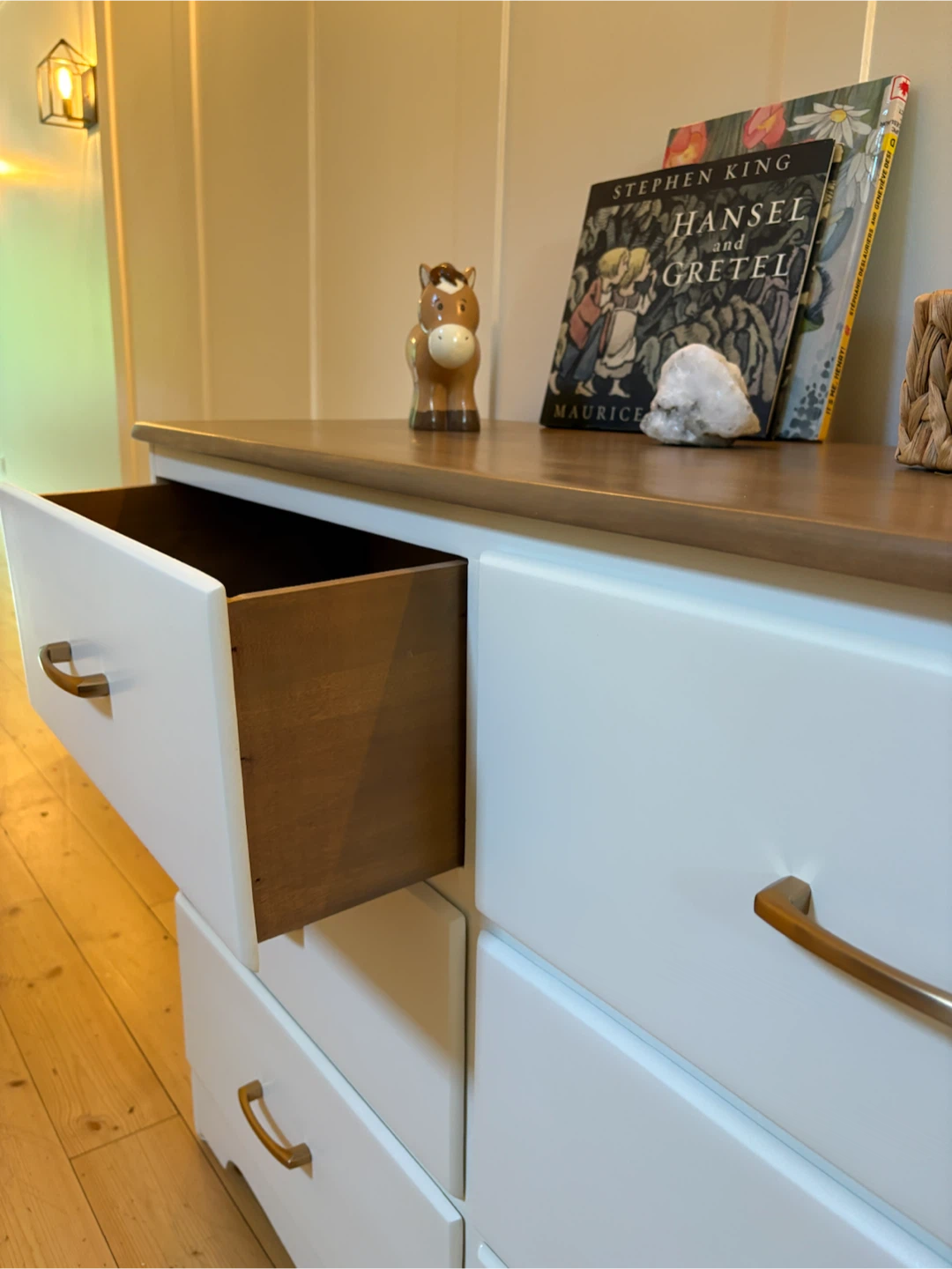 Refinished Maple Wood 6-Drawer Dresser with Wood Top - photo 5