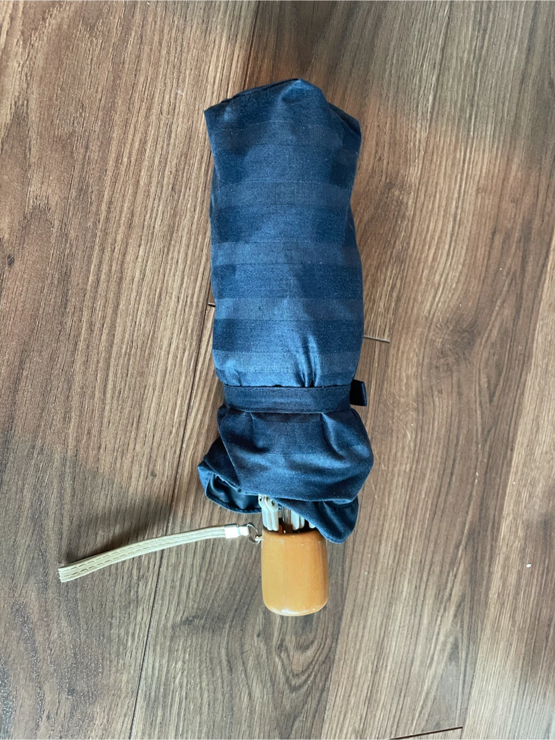 Dark Blue Striped Umbrella - photo 2