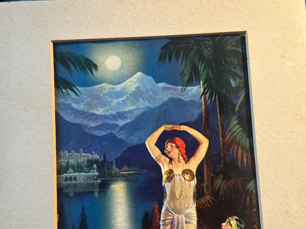 Vintage 1925 Art Deco Exotic Flapper Print L. Goddard - photo 2