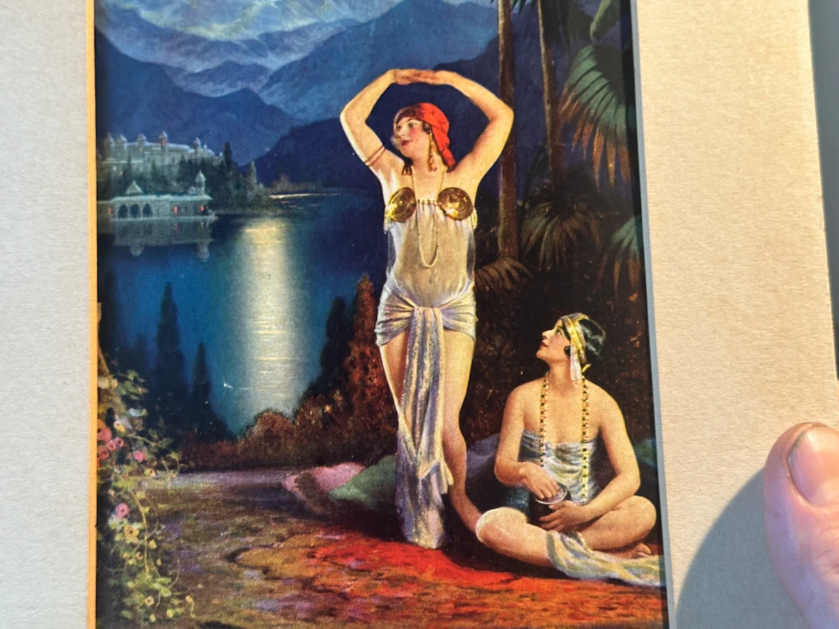 Vintage 1925 Art Deco Exotic Flapper Print L. Goddard - photo 3