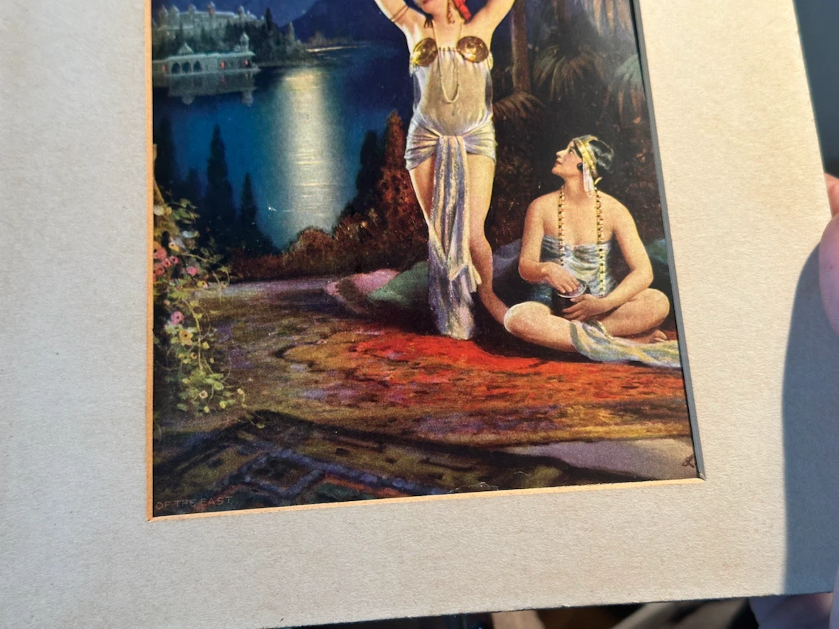 Vintage 1925 Art Deco Exotic Flapper Print L. Goddard - photo 4