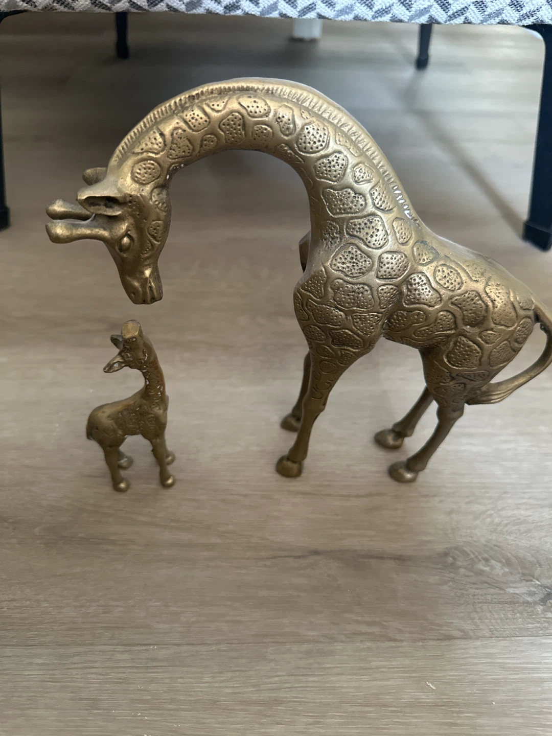 Brass Giraffe Figurines (Set of 2)