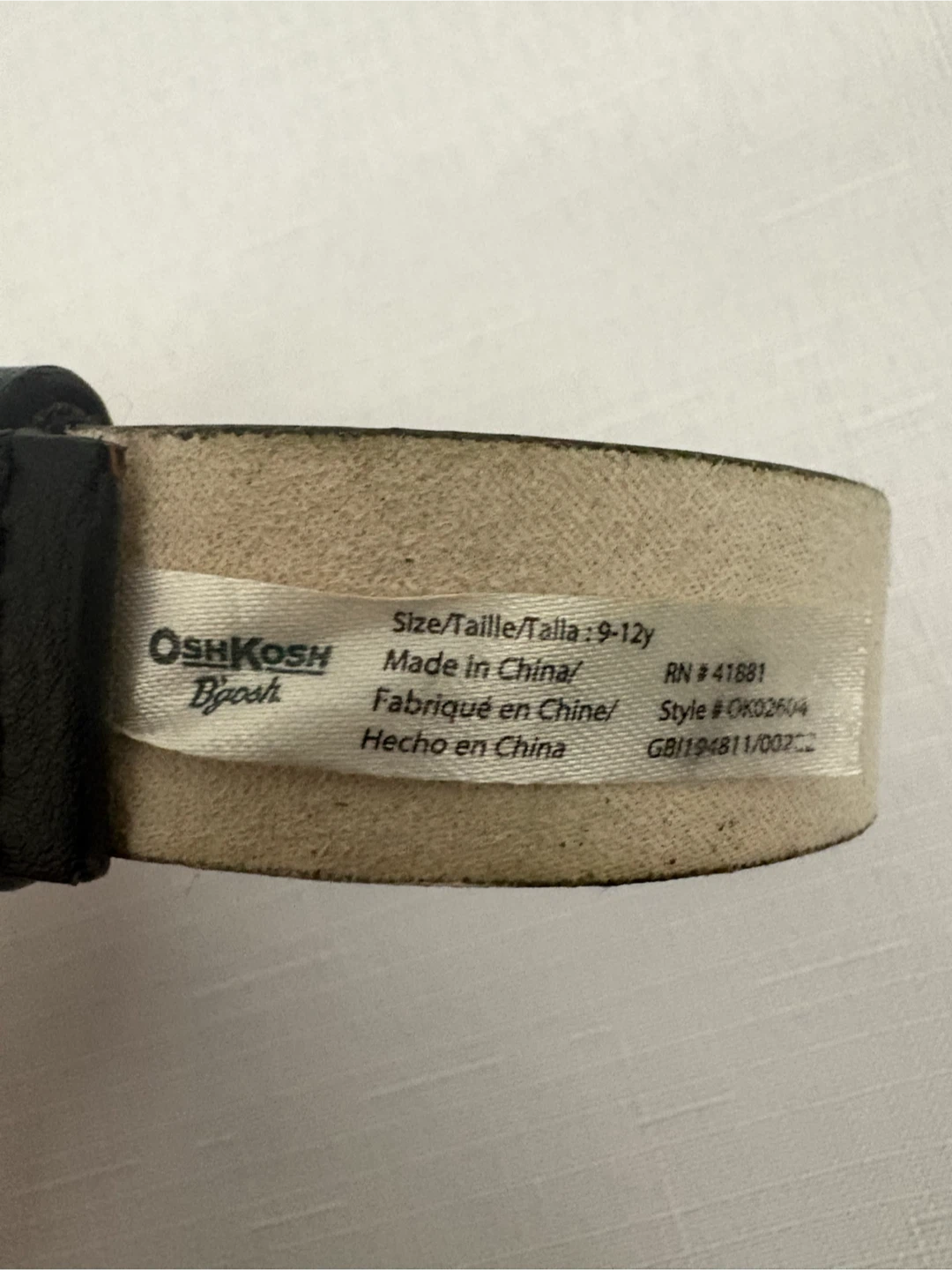OshKosh B'gosh Black Belt - Size 9-12y - photo 3