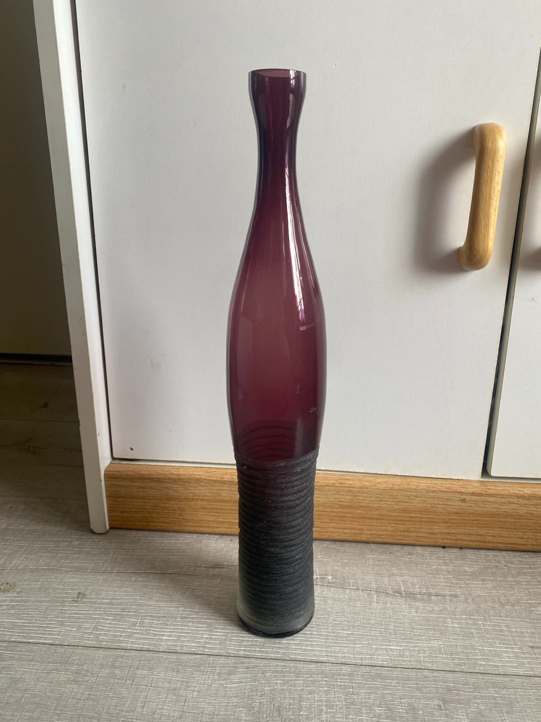 Tall Purple Art Glass Decorative Vase – 40 cm (16”) - photo 2