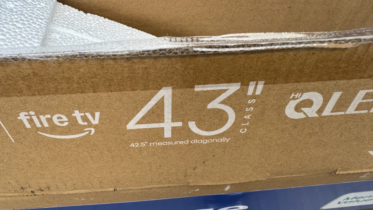 Empty Hisense 43" TV Box with Foam Inserts - photo 2