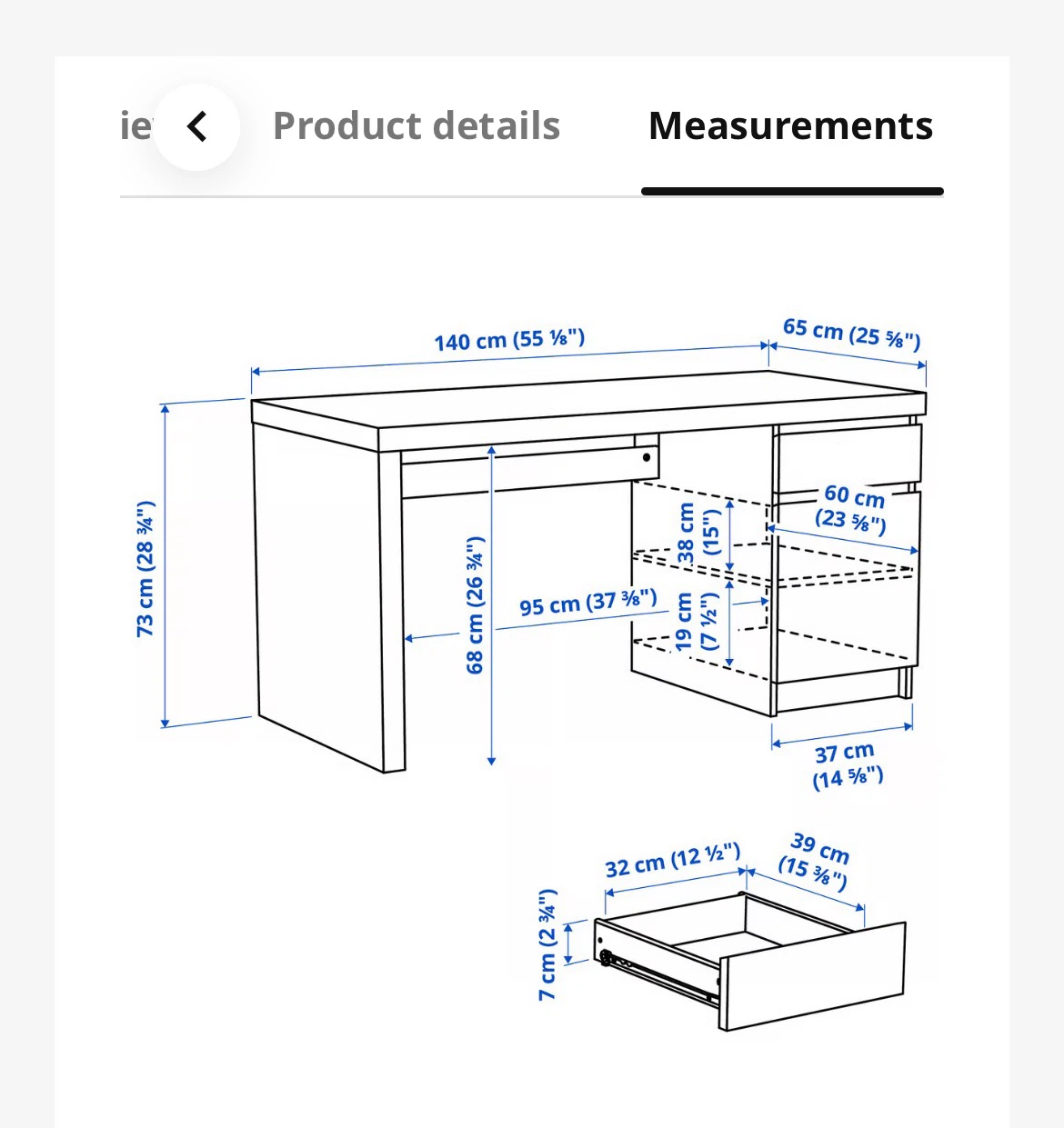 MALM office desk - photo 4