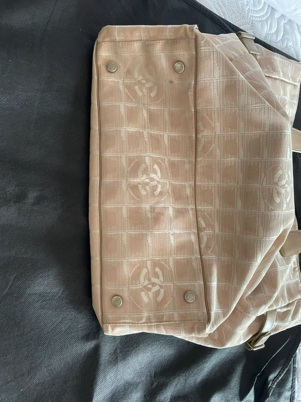 Chanel Pink/Nude Travel Canvas Tote Bag - photo 4