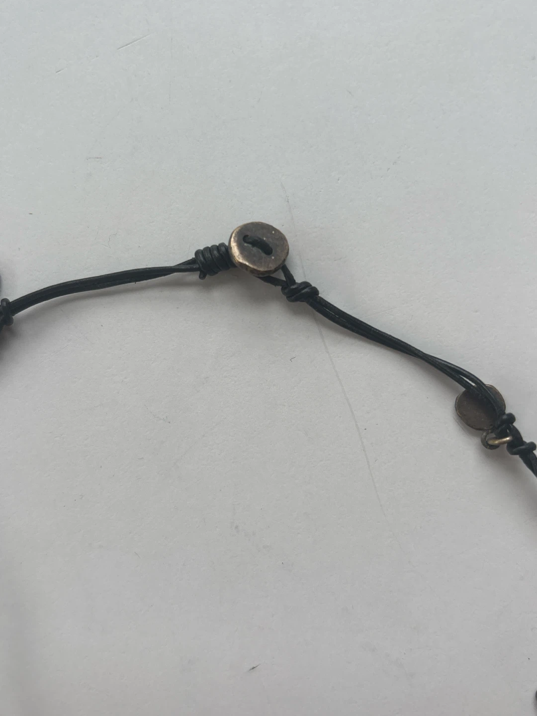 Leather bracelet/ Necklace with Coin Charms - photo 4