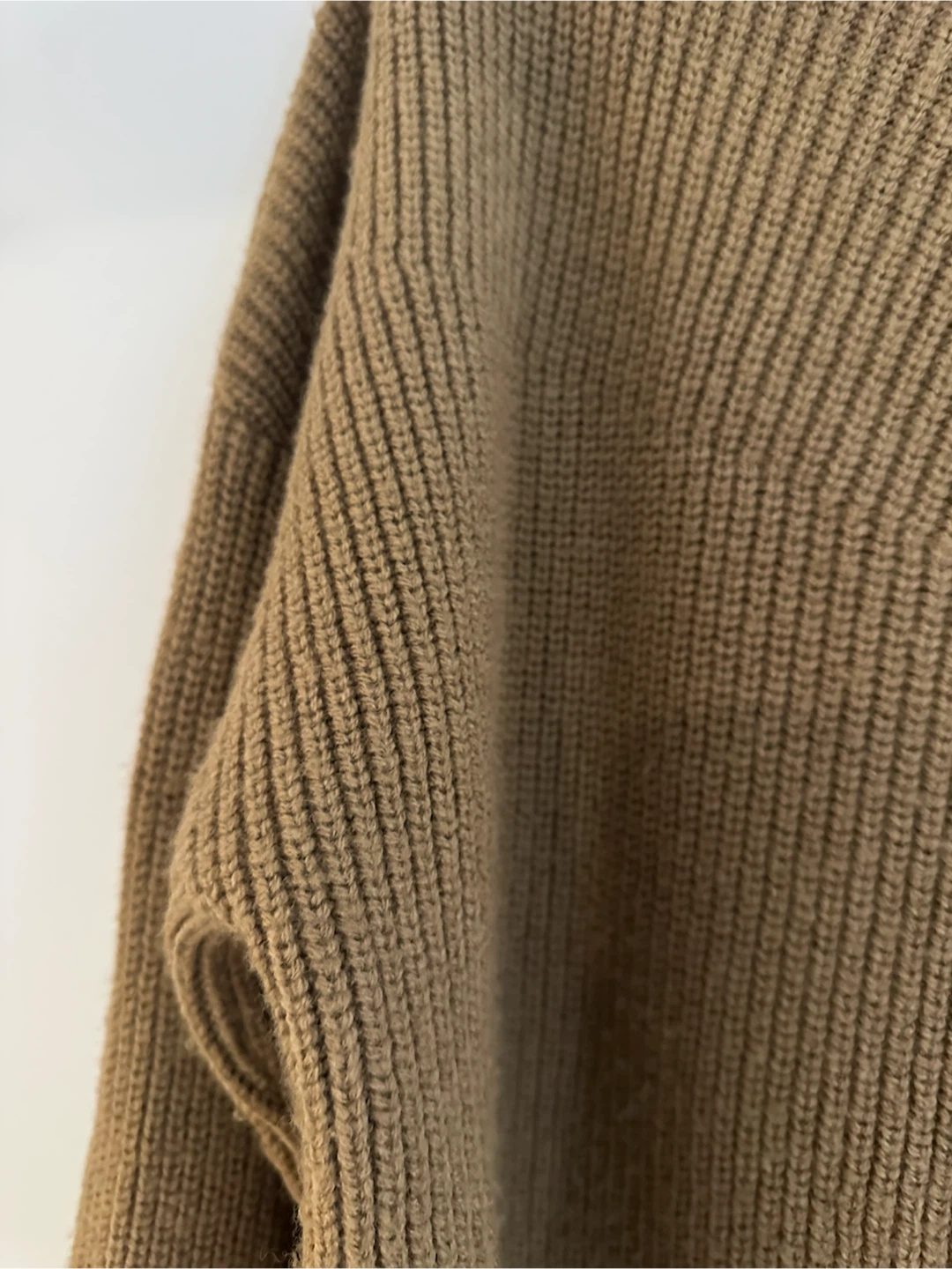 Oak & Fort Brown Ribbed Knit Sweater L size - photo 2