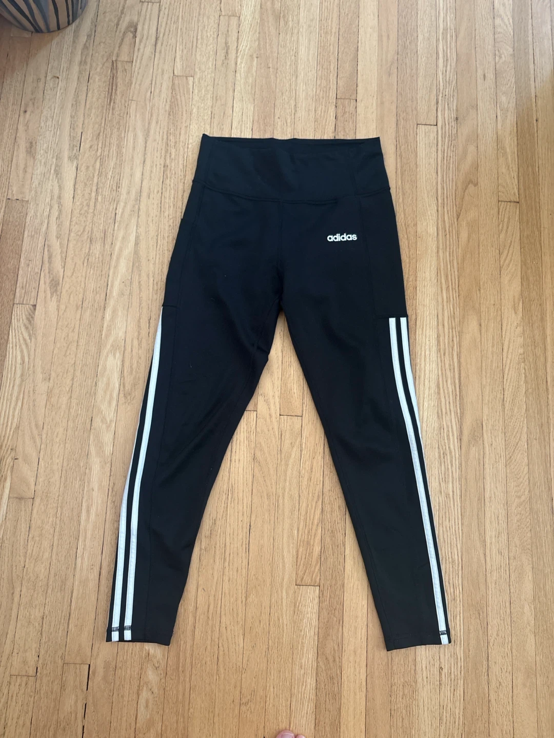 Adidas Black 3-Stripes Leggings