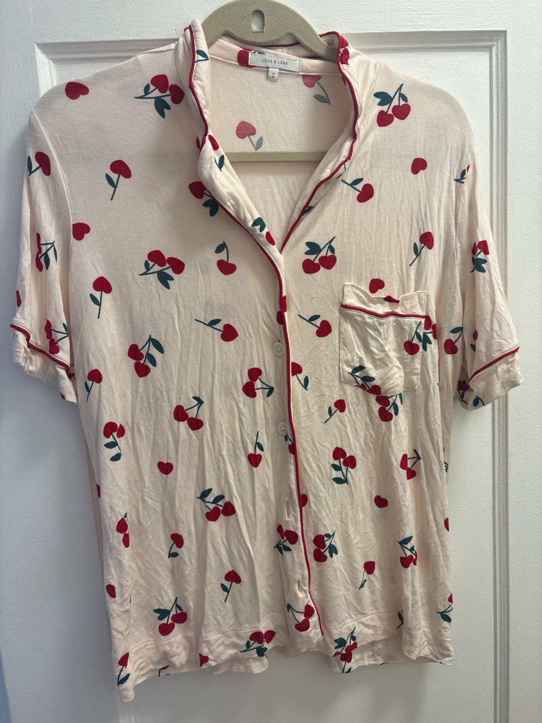 Love & Lore Cherry Print Pajama Set - photo 3
