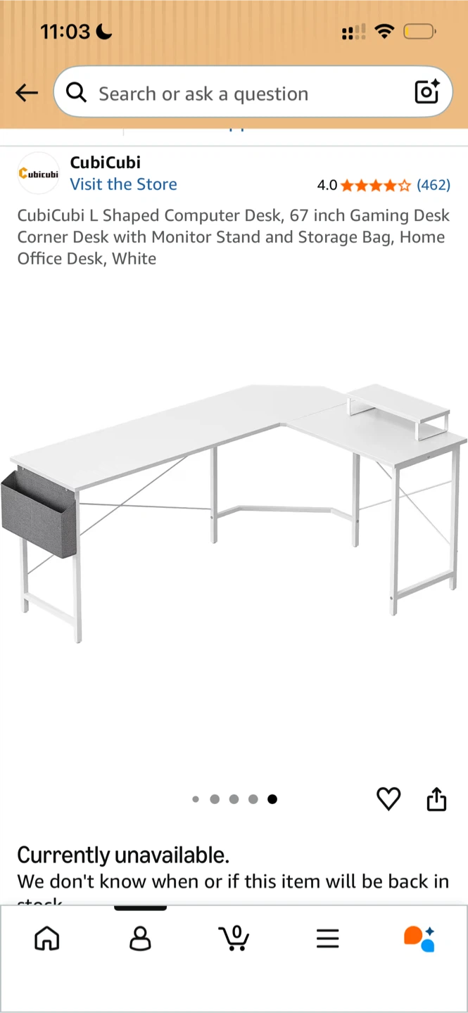 L shaped desk white - photo 5