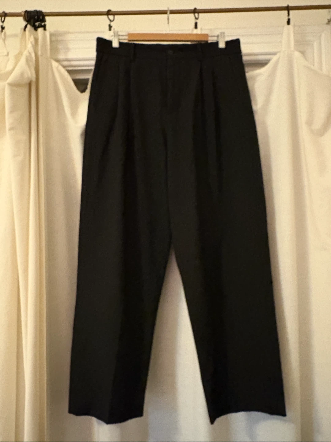 ZARA Black Pleated Trousers