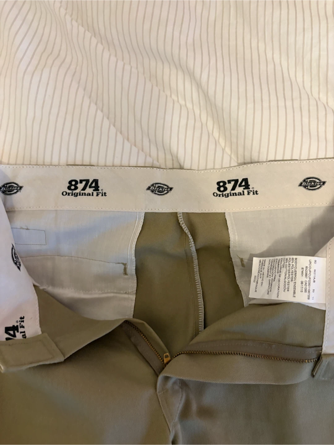 Dickies 874 Original Fit Khaki Pants Size 32x32 - photo 4