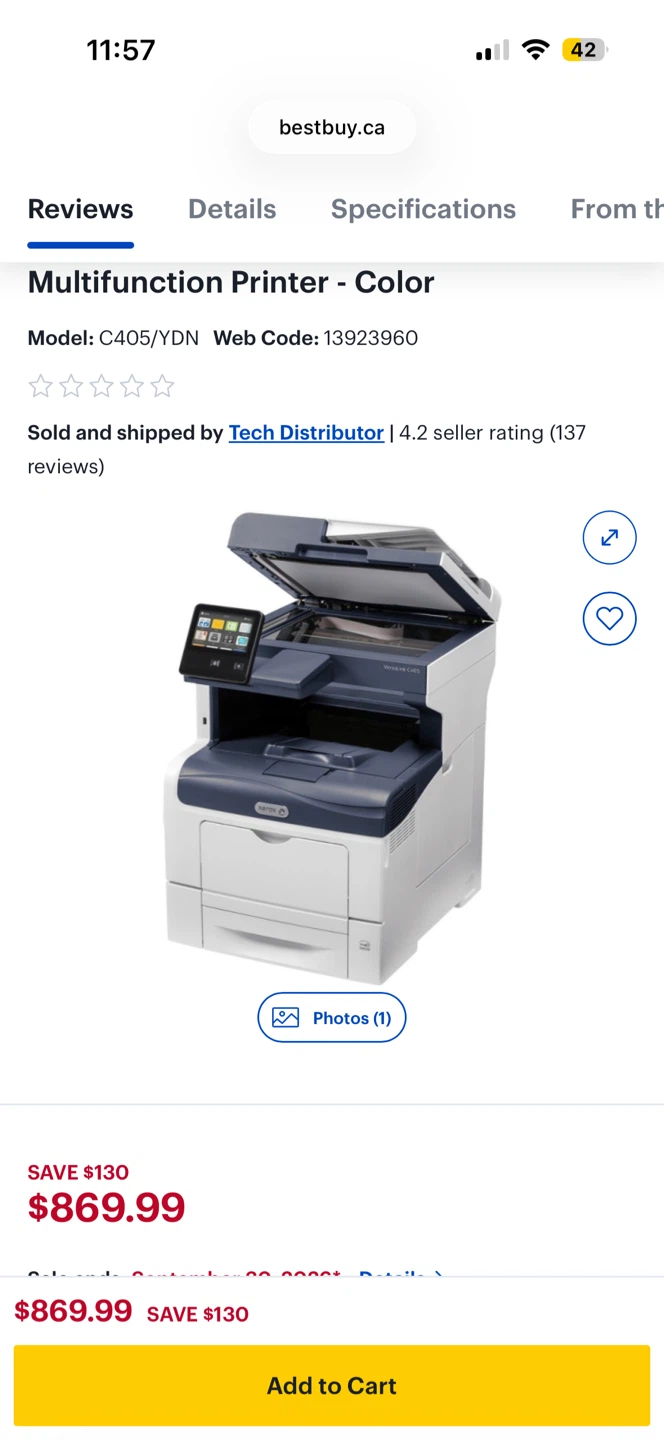 Xerox VersaLink C405 Multifunction Printer - Color